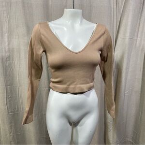 Dynamic Nude Compression Crop Top